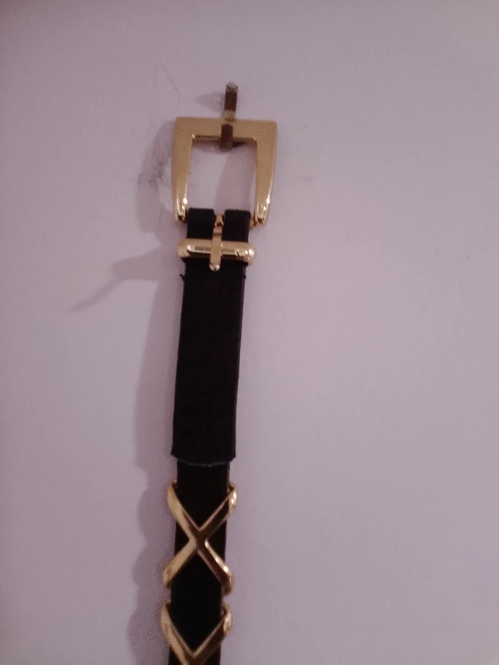 Vintage Women’s Brow Belt with Gold Accents